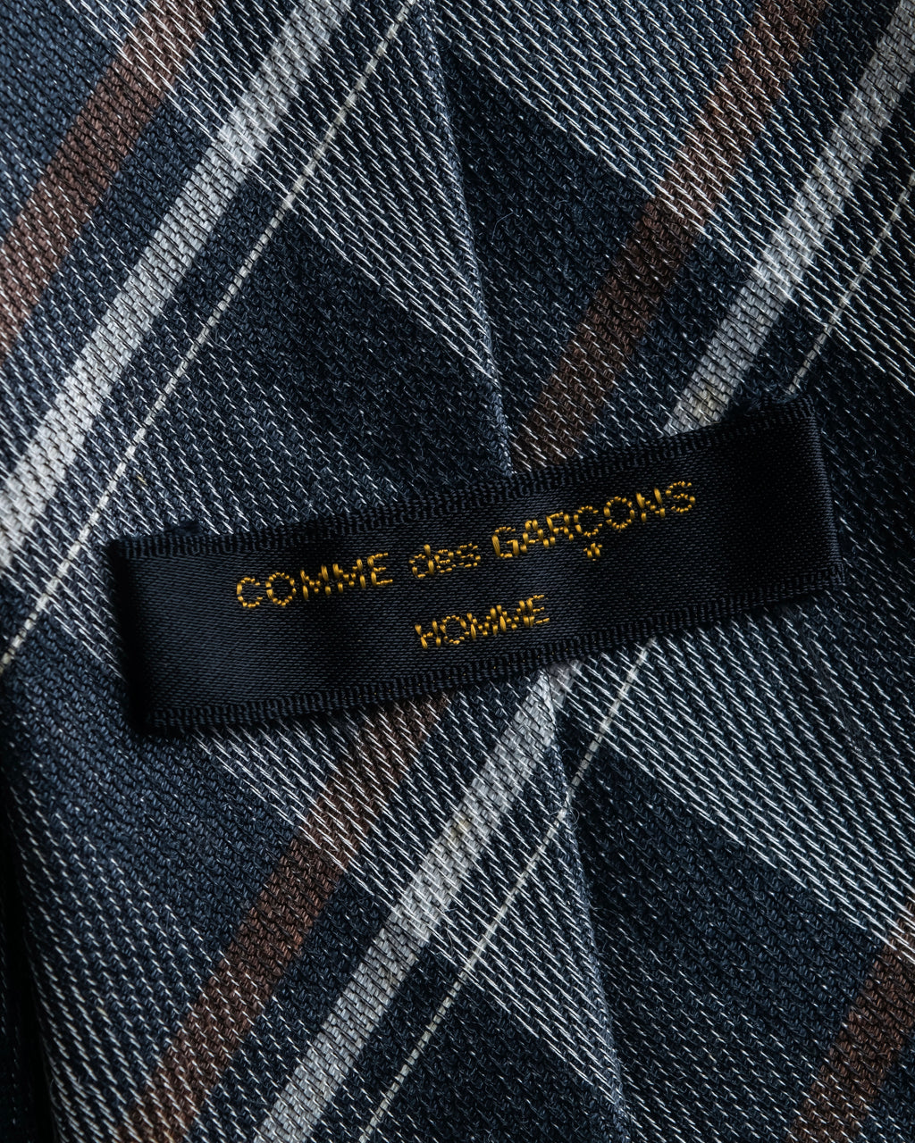 "COMME des GARCONS HOMME"
Argyle check pattern wool necktie