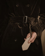 -SPECIAL- "JIL SANDER"
90’s-00’s Architectural cotton velvet belted coat