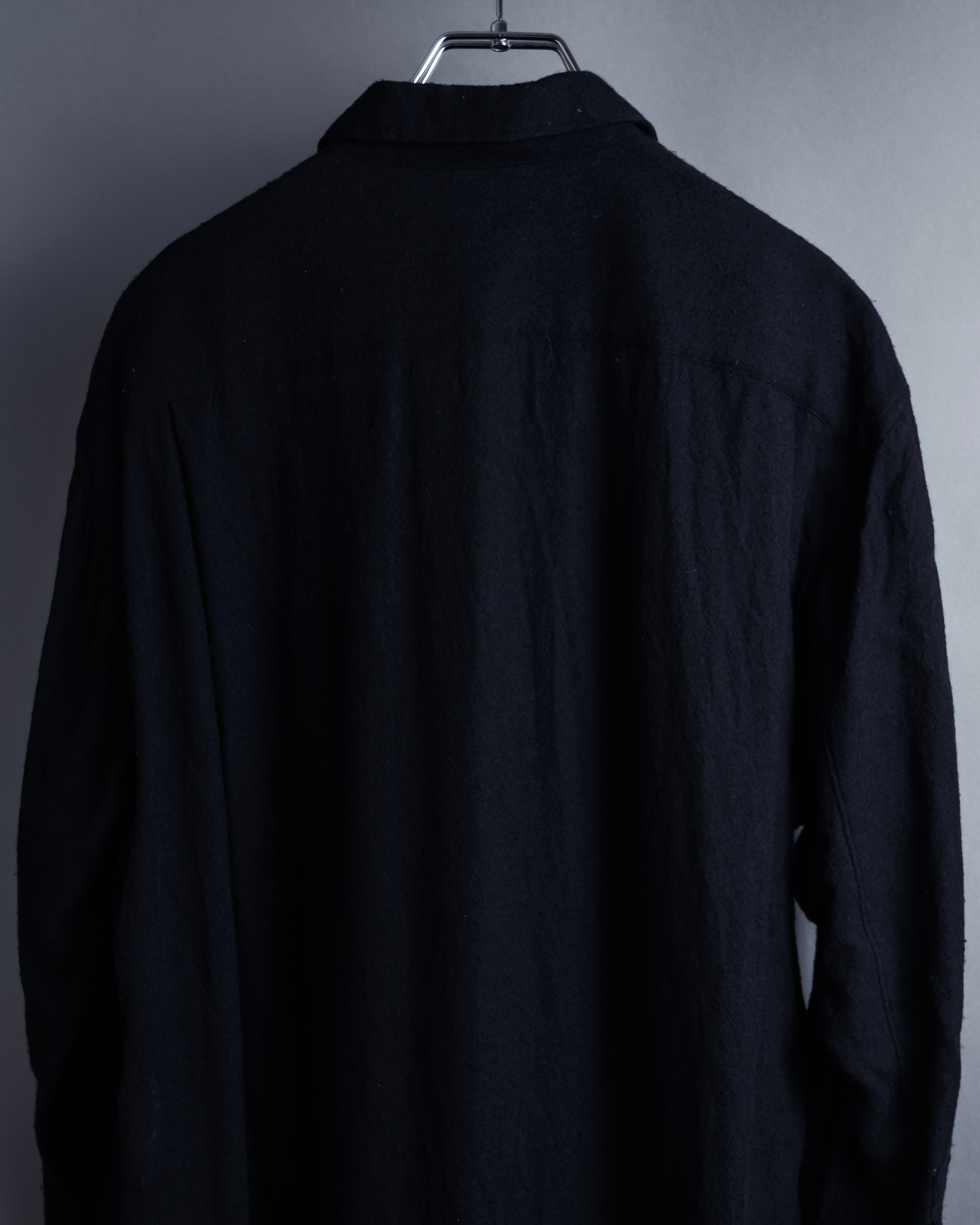 "COMME des GARCONS" 94AW Straight silhouette wool shirt dress