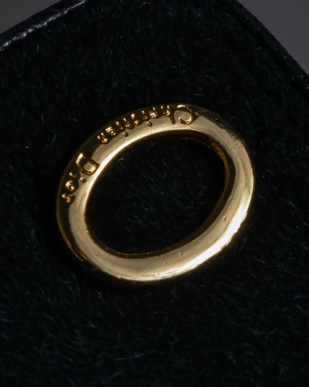 "Christian Dior" Wool and suede cuff gloves