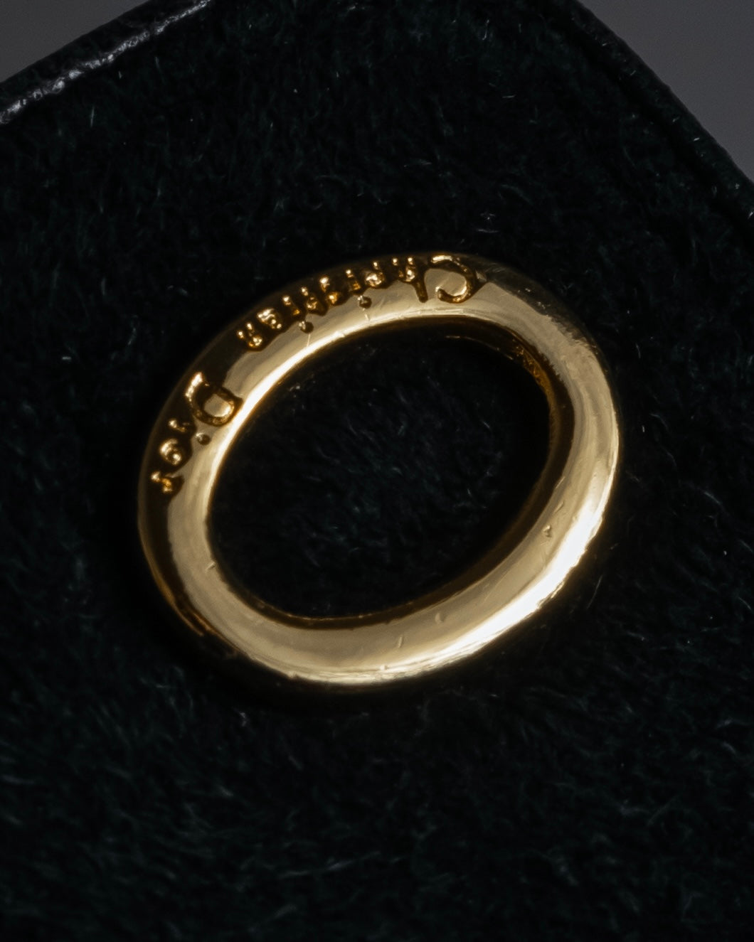 "Christian Dior" Wool and suede cuff gloves