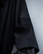 "Vintage raglan sleeve 100% cashmere stand-collar coat"