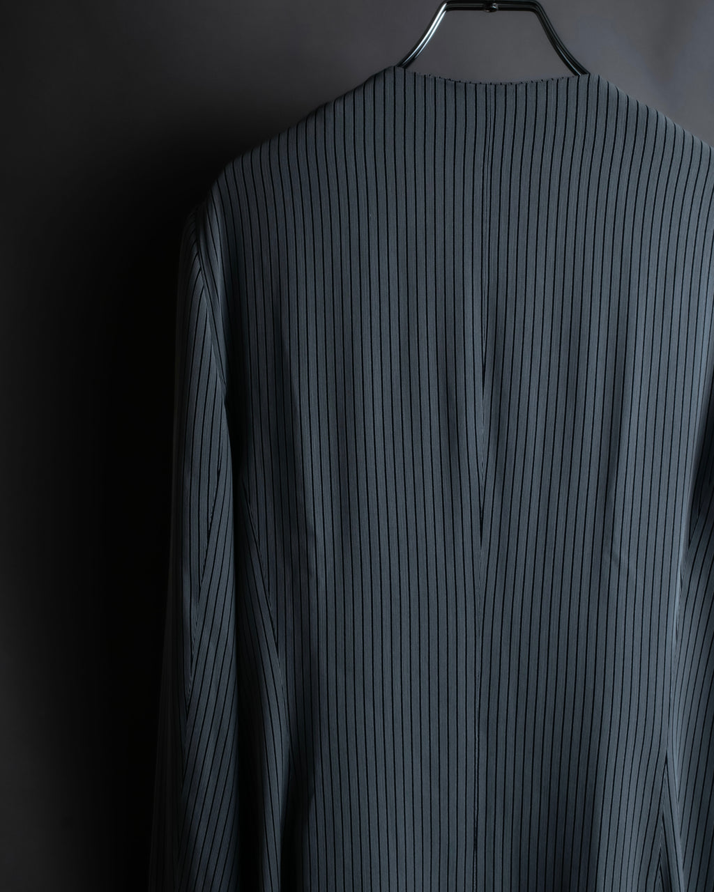 "Christian Dior" Pinstripe collarless jacket