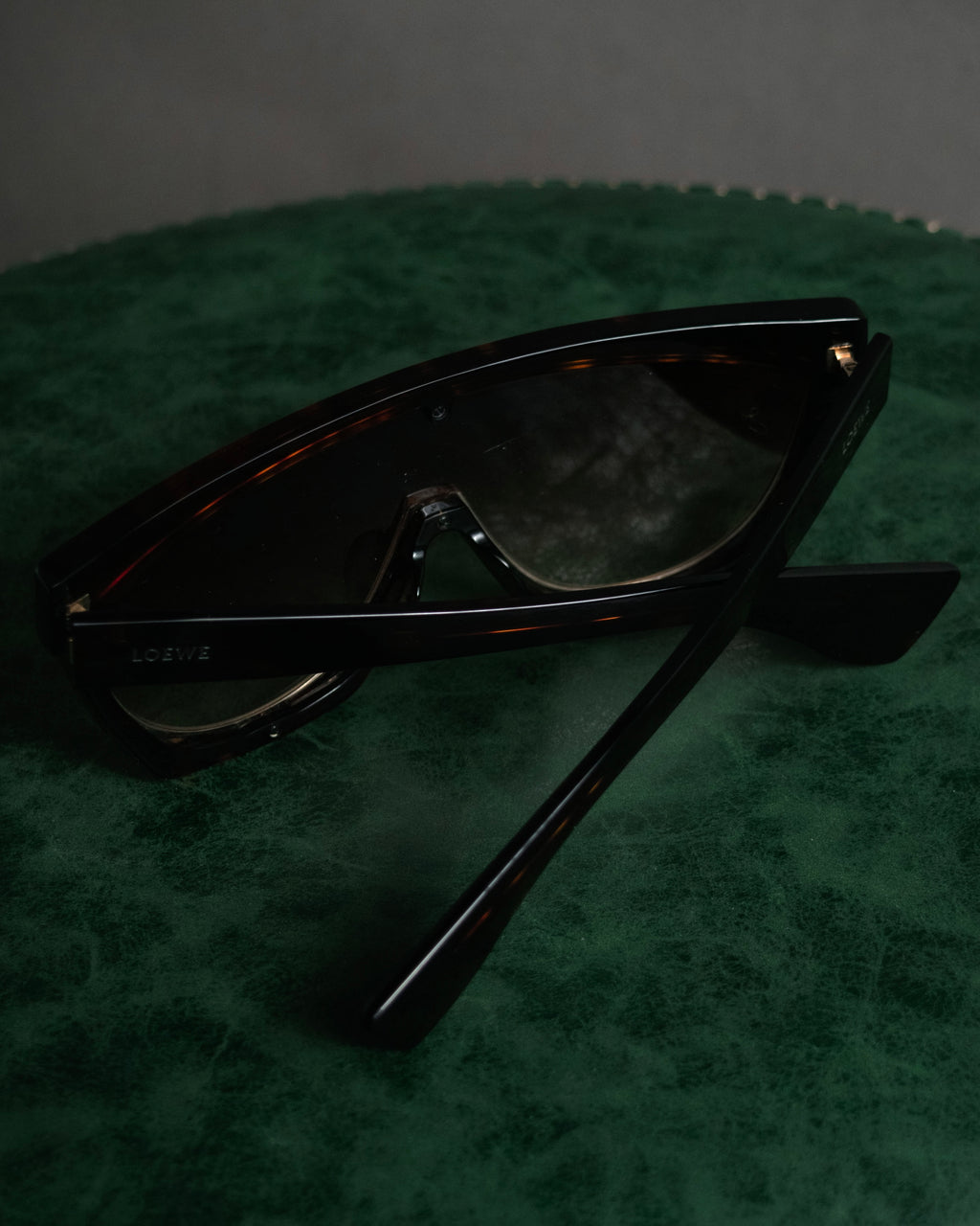 “LOEWE” 2018–2022 Futuristic shield acetate sunglasses