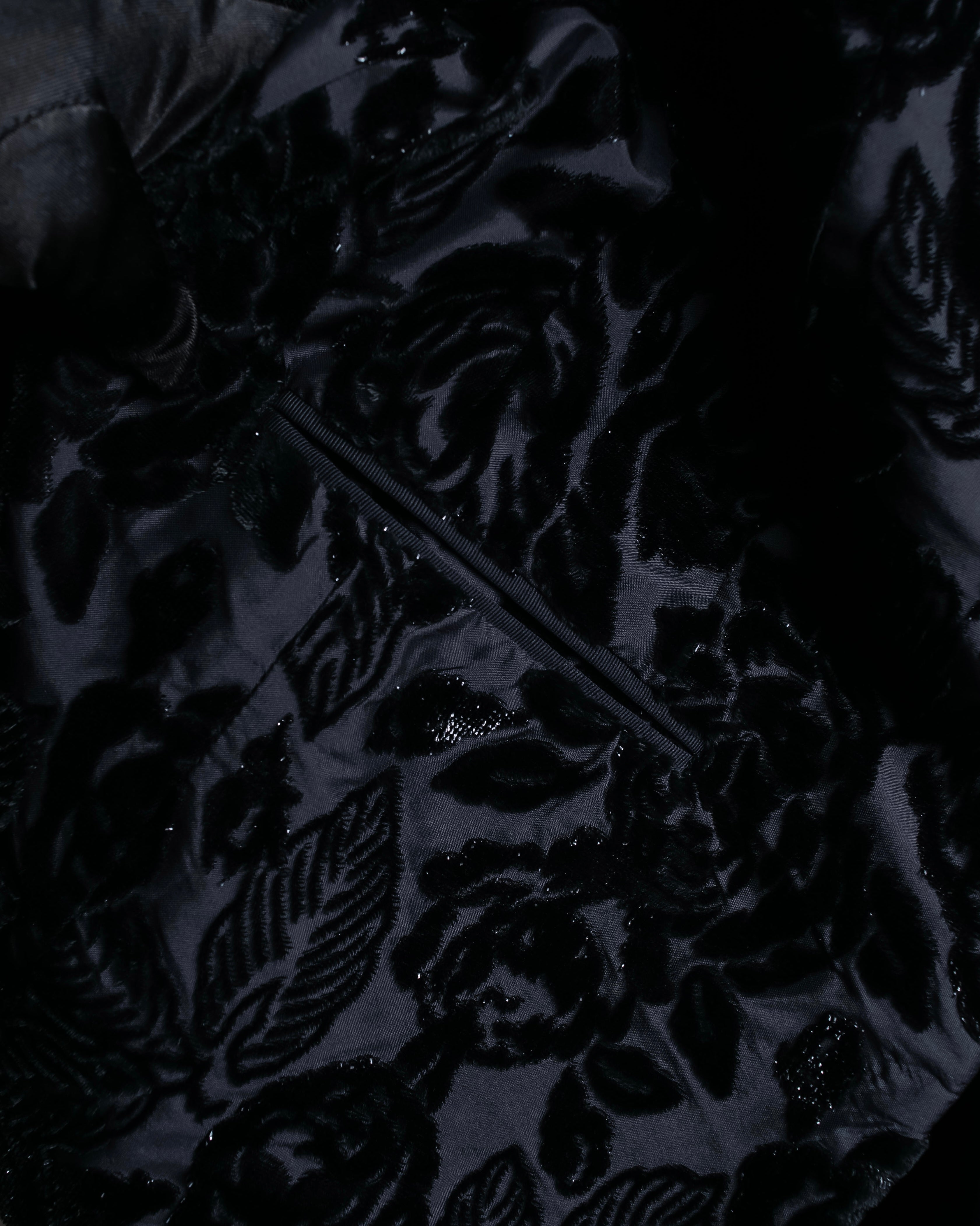 "GUCCI" Floral patterned lamé tailored jacket"