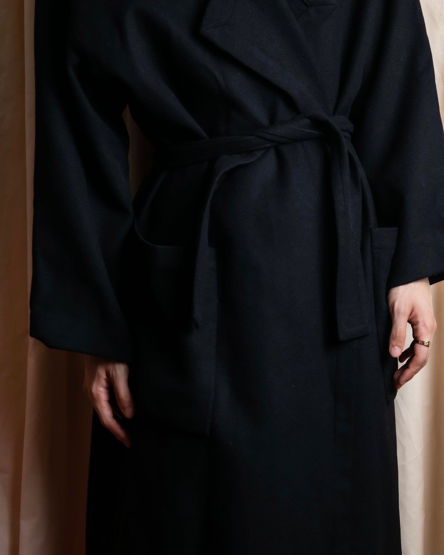 "Salvatore Ferragamo" Maxi length oversized gown coat