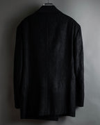 “Gianni Versace” 80’s-90’s Shadowed-texture tailored jacket