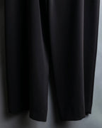 "GIORGIO ARMANI" Soft texture  brown wide slacks
