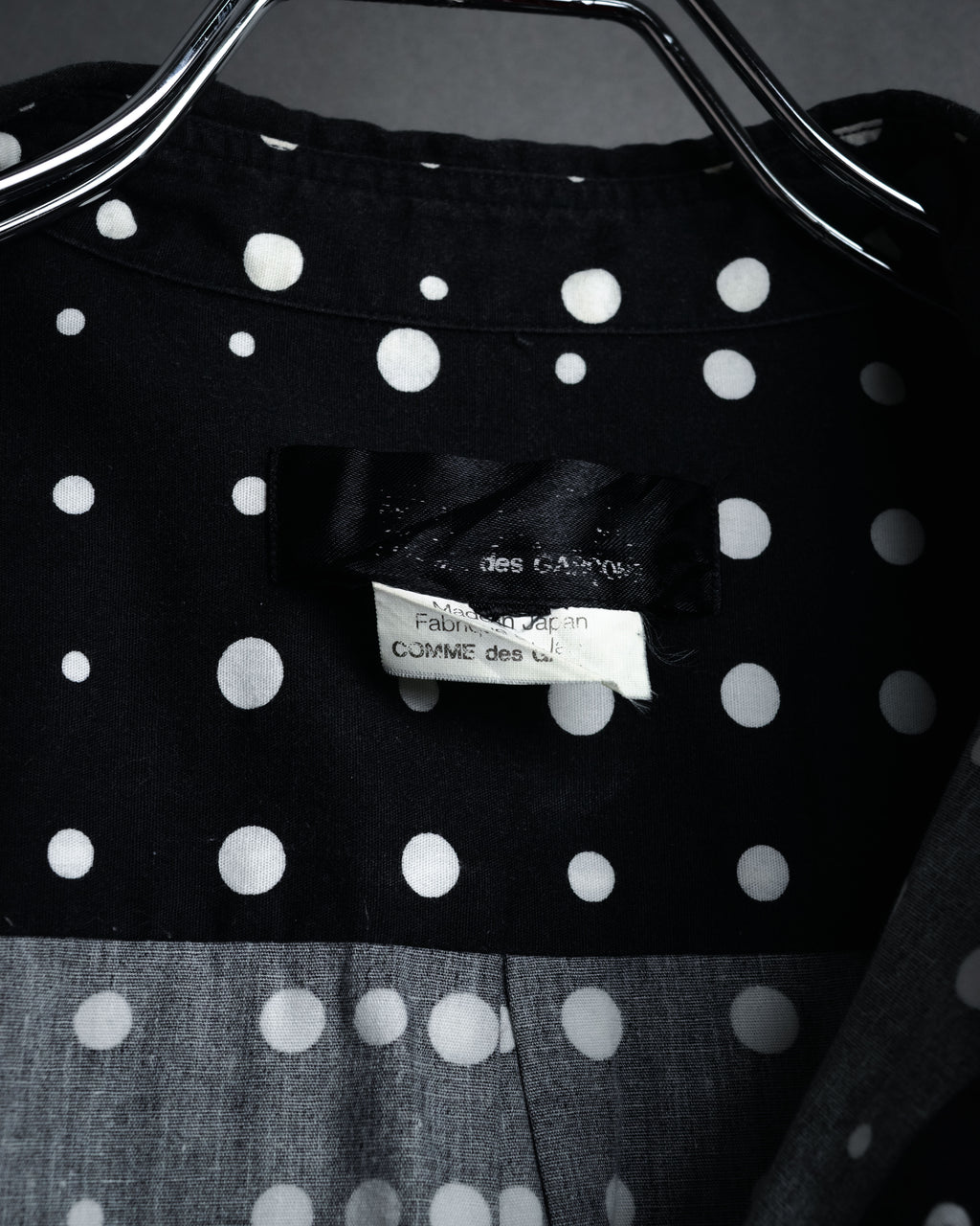 “COMME des GARÇONS” 2010SS Graphic polka dot cotton shirt