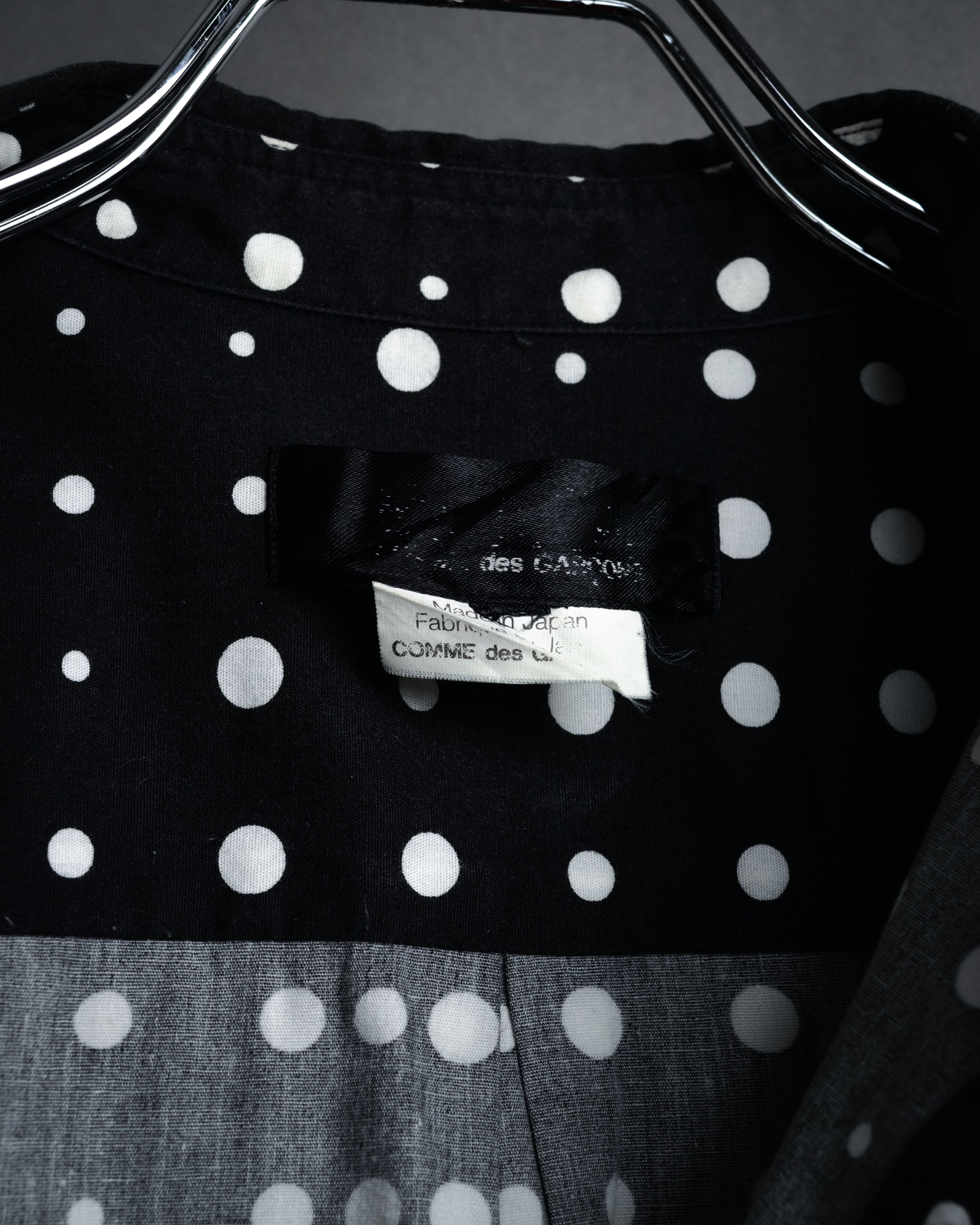 “COMME des GARÇONS” 2010SS Graphic polka dot cotton shirt