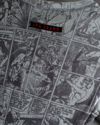 "JEAN PAUL GAULTIER JEANS" American comic book motif sheer short length pullover