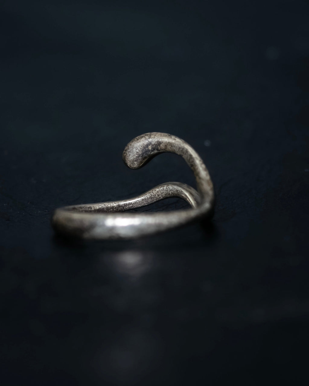 “Tiffany&Co” Open wave silver ring