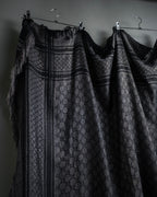 "GUCCI" GG pattern glitter blend woven large stole