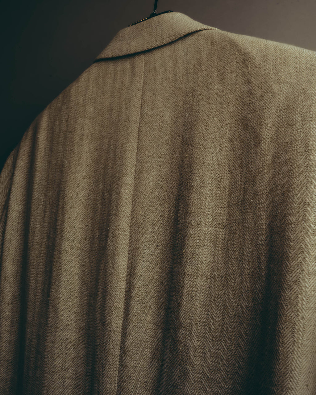 -SPECIAL- “HERMES” 80’s-90’s Herringbone linen suit set