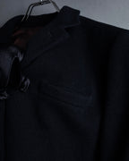 -SPECIAL- "JEAN PAUL GAULTIER"
 90's-00's Waist shape A-line silhouette black color super long coat