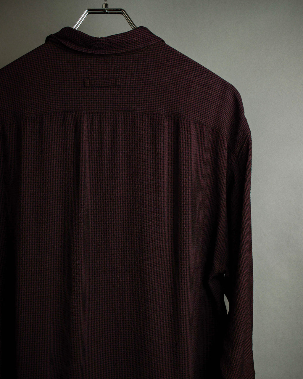 "JEAN PAUL GAULTIER" Draping form burgundy shirt