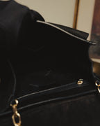 “Max Mara” Late 90’s-early 00’s exotic leather flap chain bag
