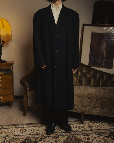 "COMME des GARÇONS HOMME" 80's Tailored wool overcoat