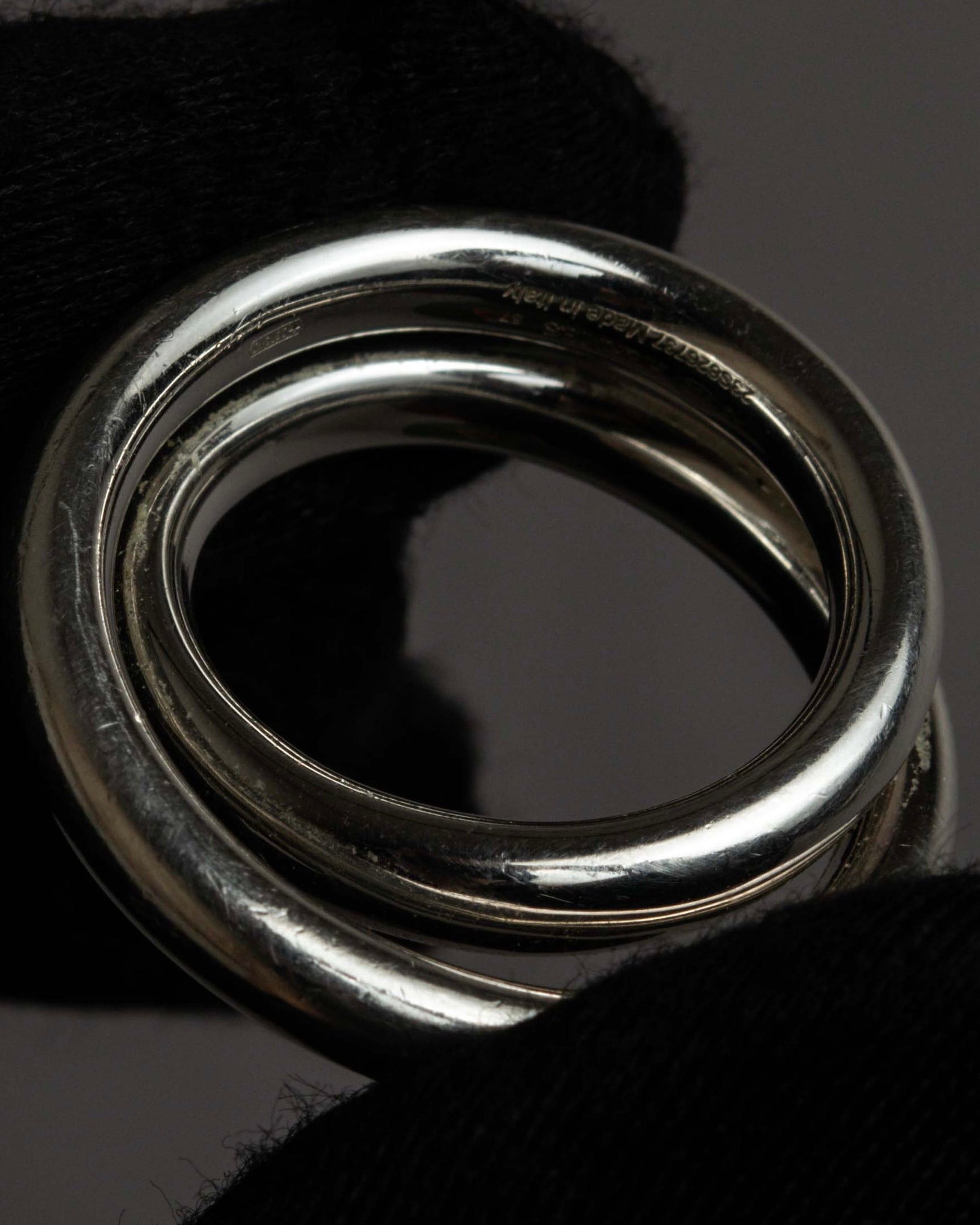"HERMES" Vertige polished silver 925 ring