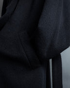 "VALENTINO" Double-breasted belted chester coat