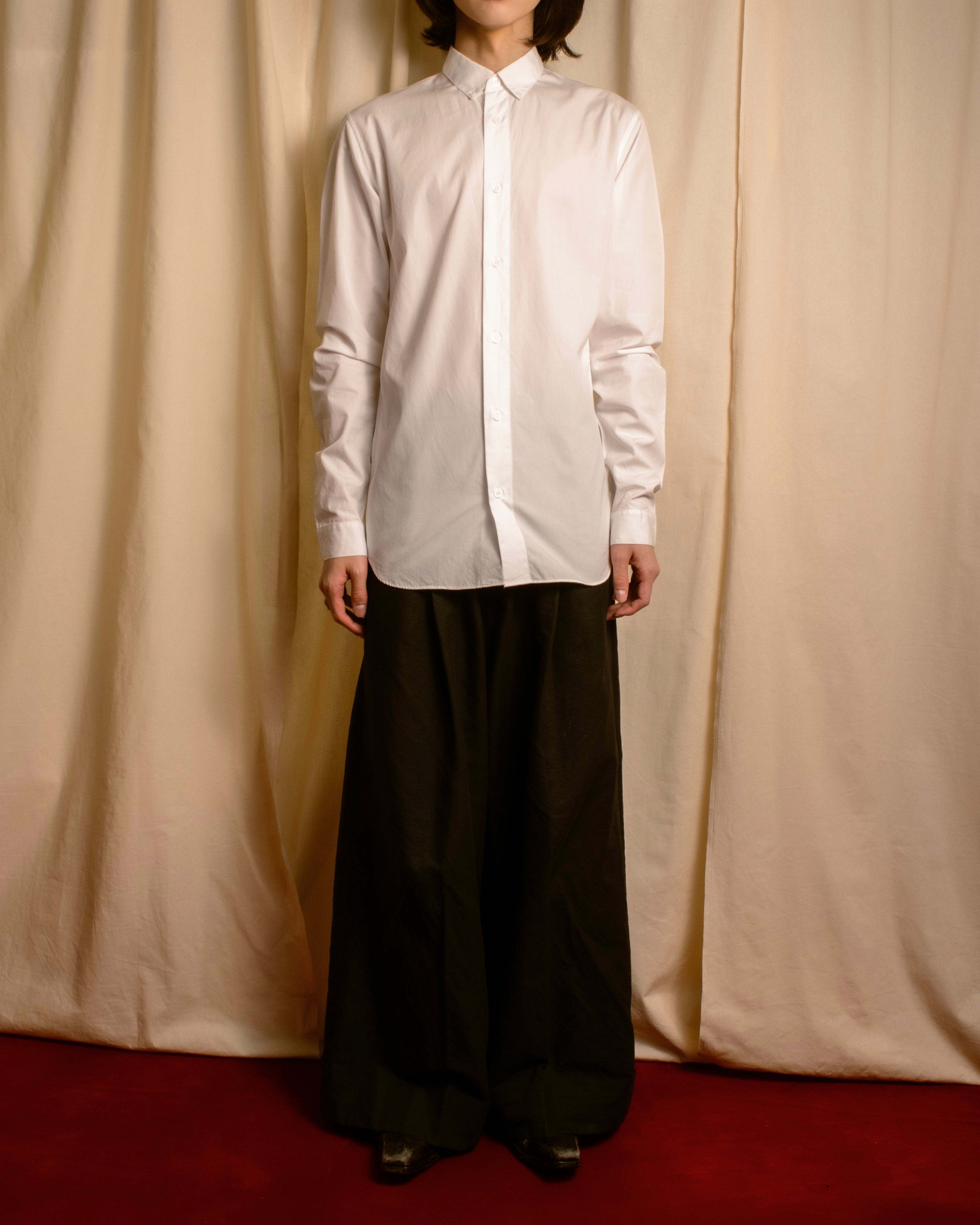 "DIOR HOMME" 00's Edith Slimane design sophisticated white shirt