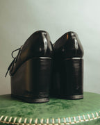 "JUNYA WATANABE COMME des GARÇONS" 00's Sculptural leather platform oxford shoes