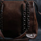 "PRADA" Brown leather chain shoulder bag