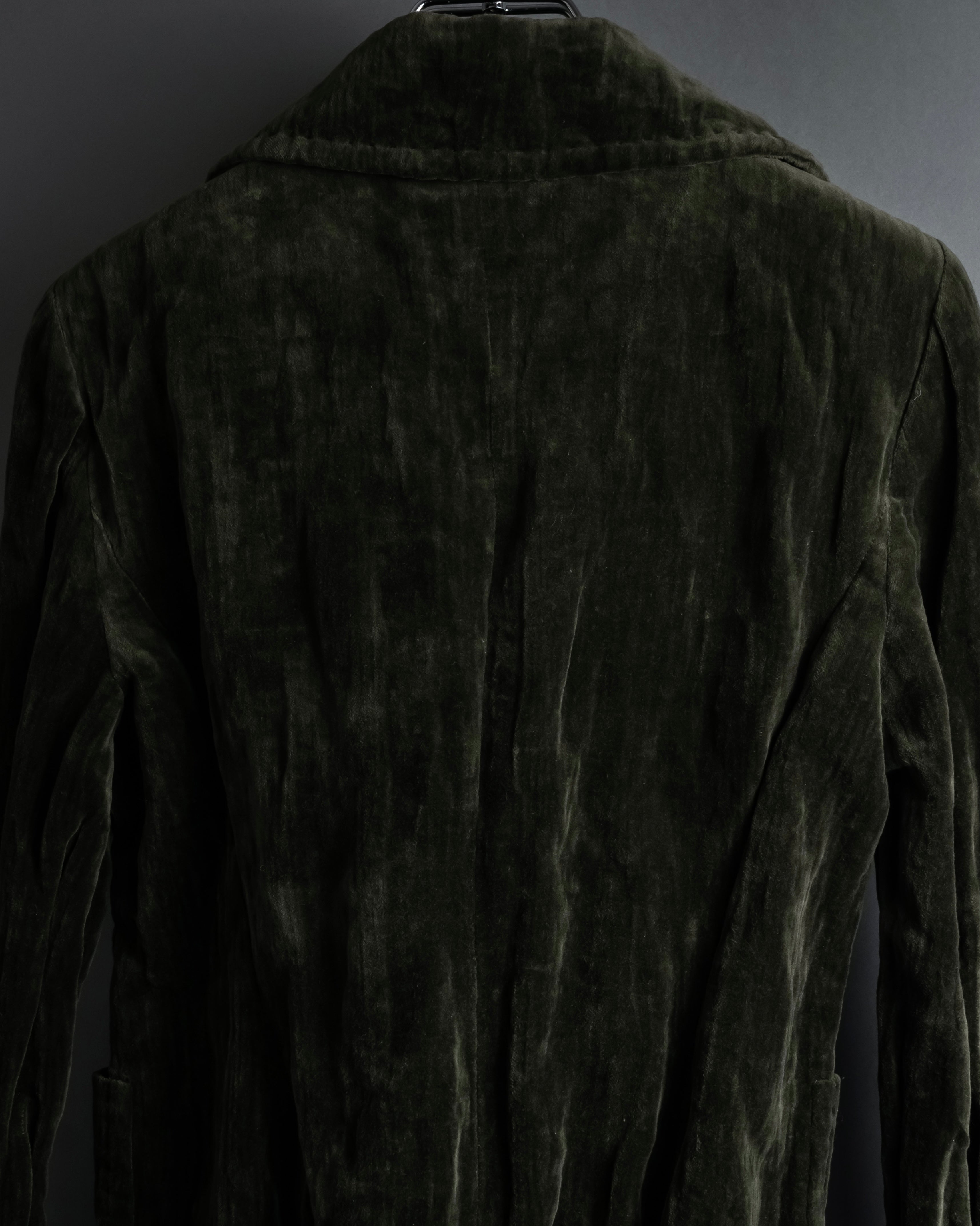 “Max Mara” 90’s-00’s metallic velour jacket