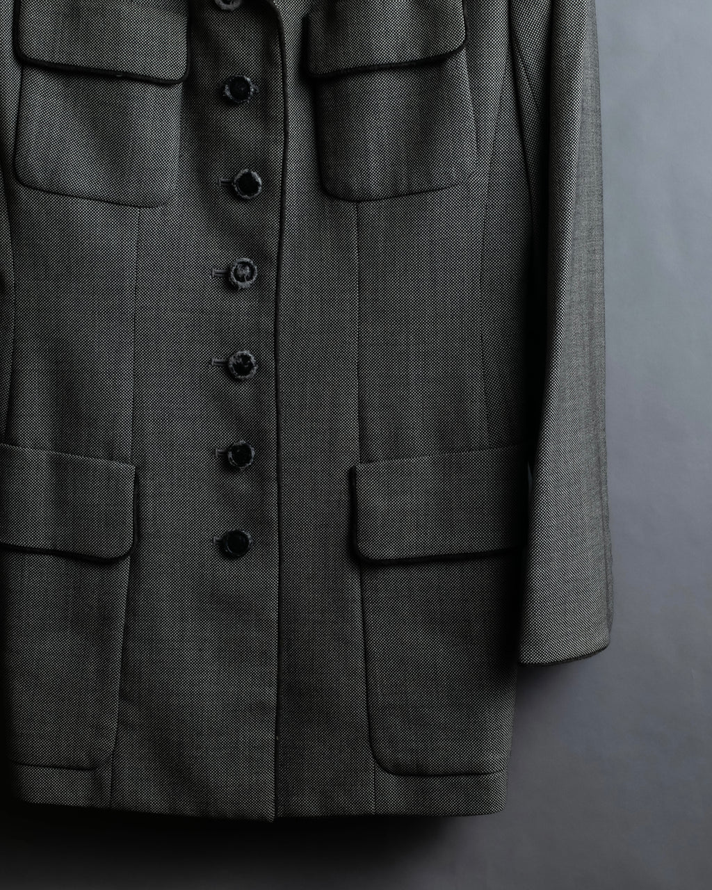 "Christian Dior" Flap pocket detail military tailored jacket