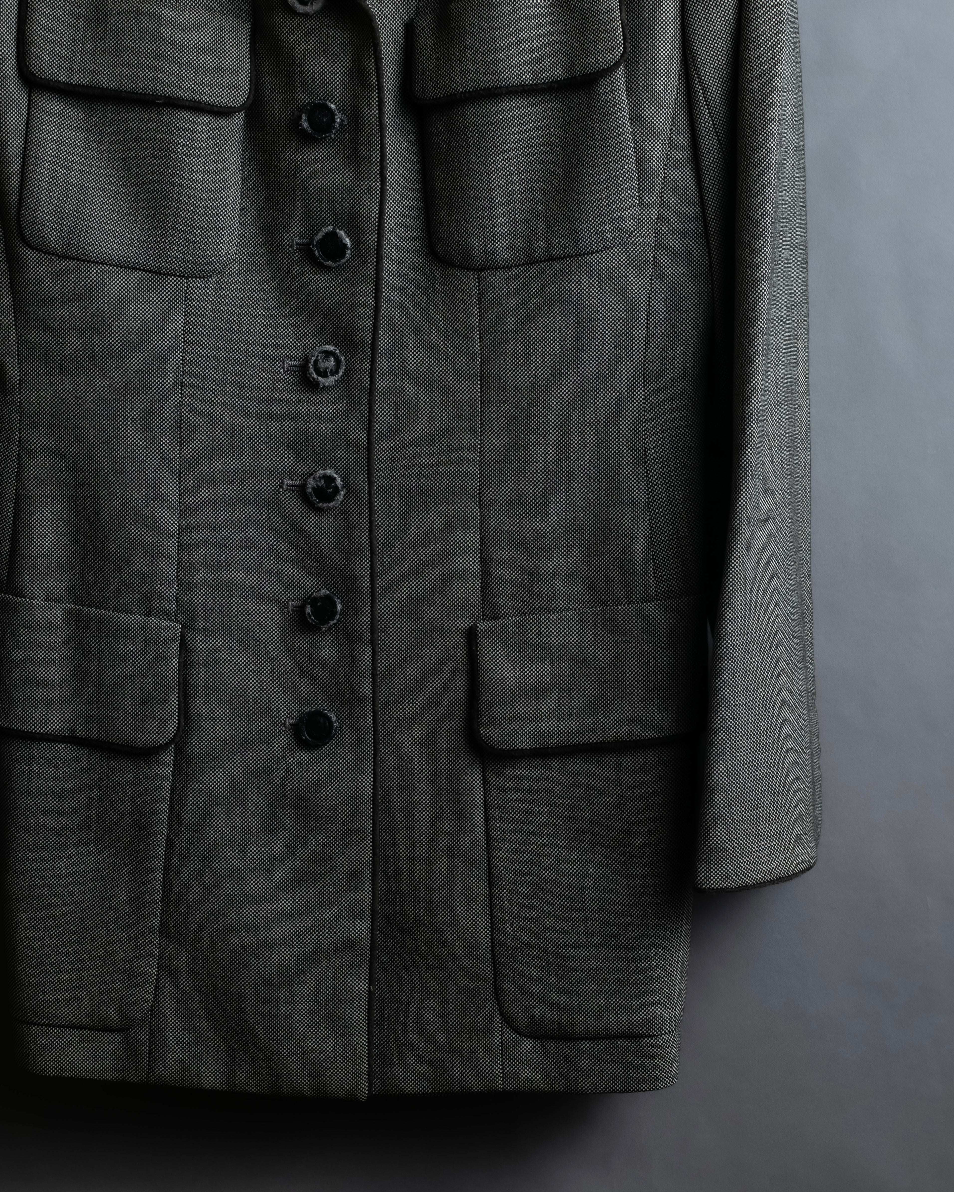 "Christian Dior" Flap pocket detail military tailored jacket