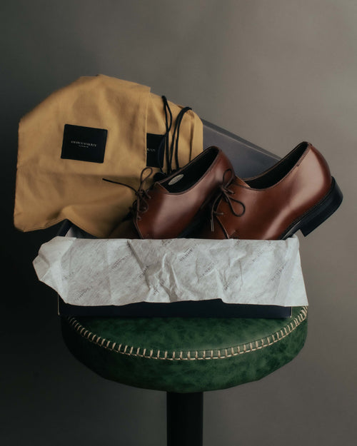 "BURBERRY LONDON" 00's-10's Sleek leather lace-up derby shoes