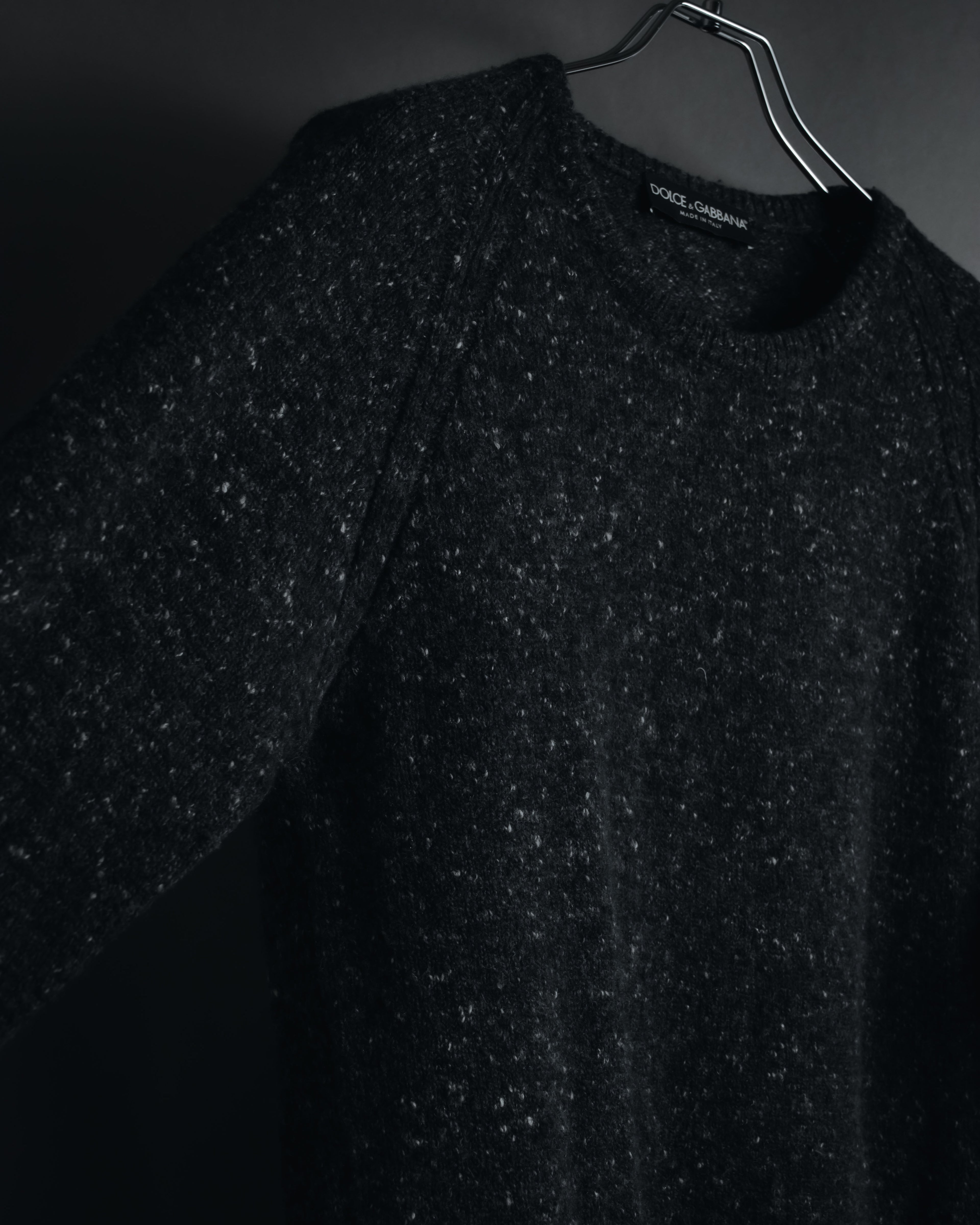 "DOLCE & GABBANA" 00’s-10’s Textured cashmere blend raglan knit