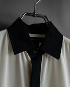 "Ralph Lauren" High density woven silk clerical shirt