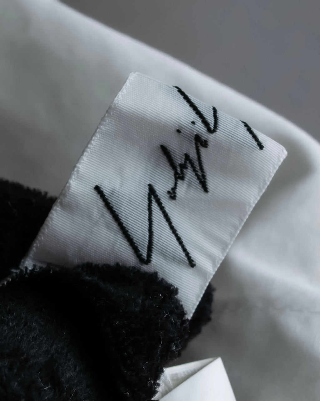 "YOHJI YAMAMOTO" 12SS Folded front panel cotton shirt