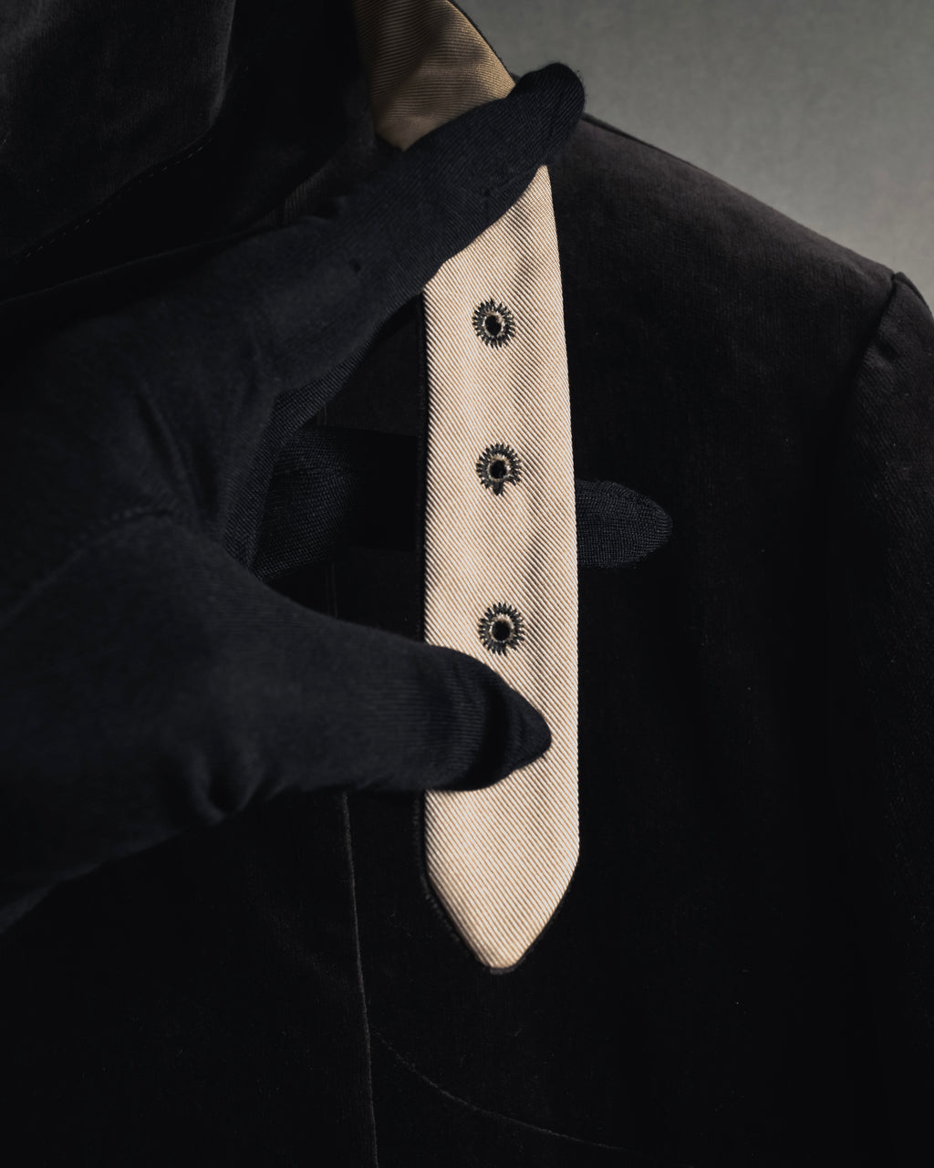 -SPECIAL- "JIL SANDER"
90’s-00’s Architectural cotton velvet belted coat