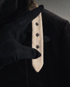 -SPECIAL- "JIL SANDER"
90’s-00’s Architectural cotton velvet belted coat