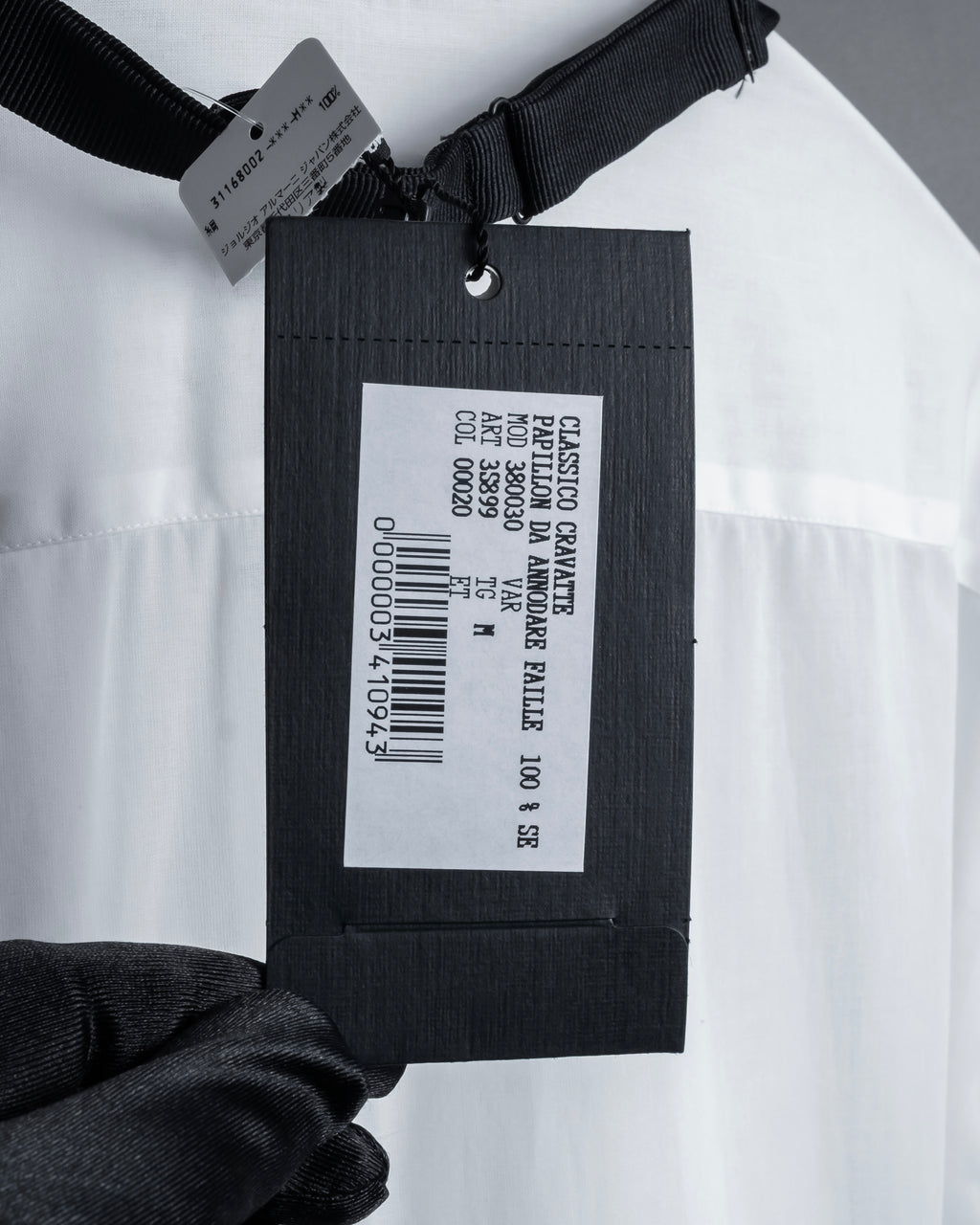 "GIORGIO ARMANI" Belt included bow tie dress shirt