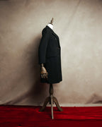 "PRADA" 00's-10's Belted double-breasted wool coat