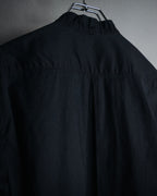 "ANN DEMEULEMEESTER" 01’s-05’s Poetically cut band collar cotton shirt