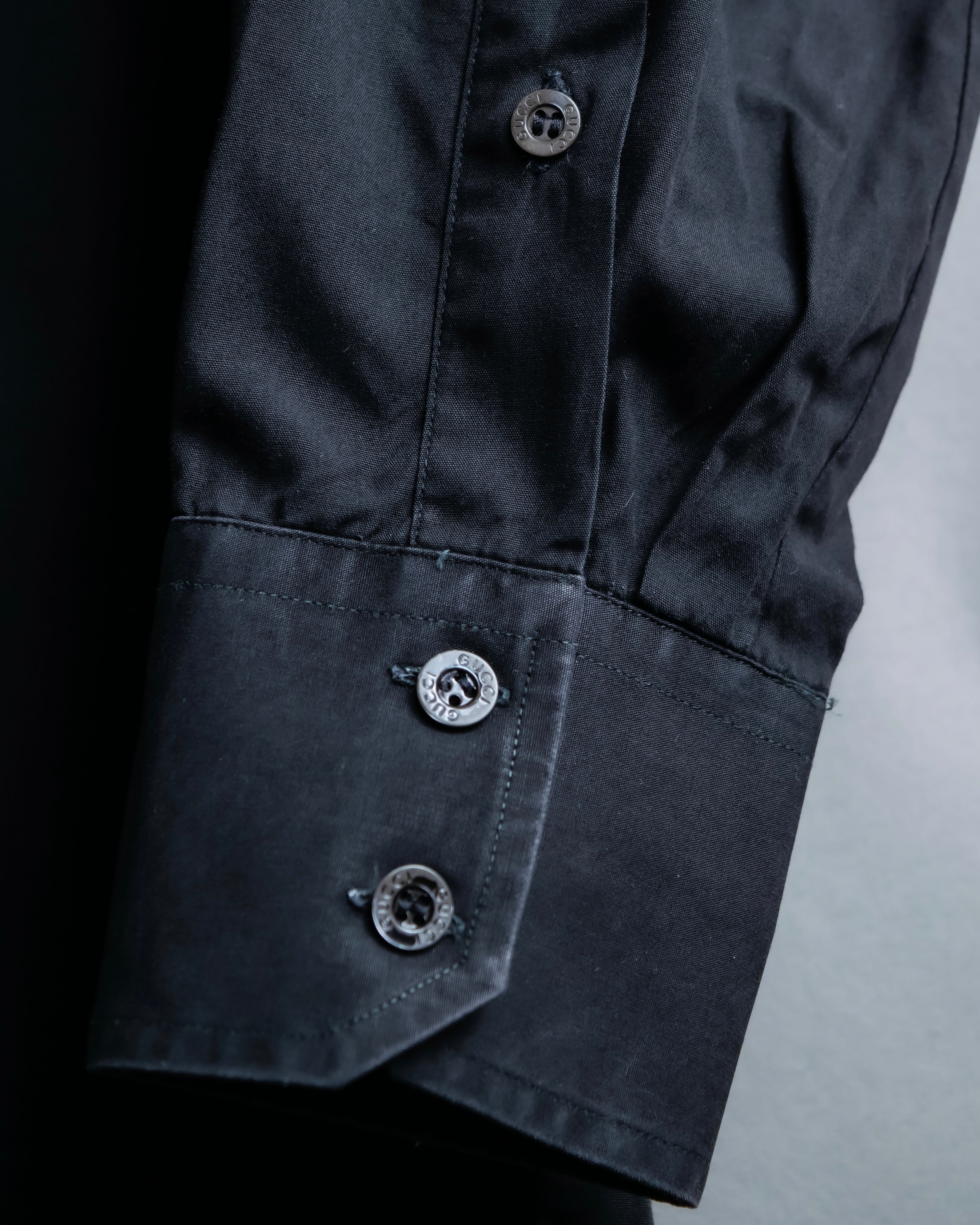 "GUCCI" Horizontal collar oversized shirt