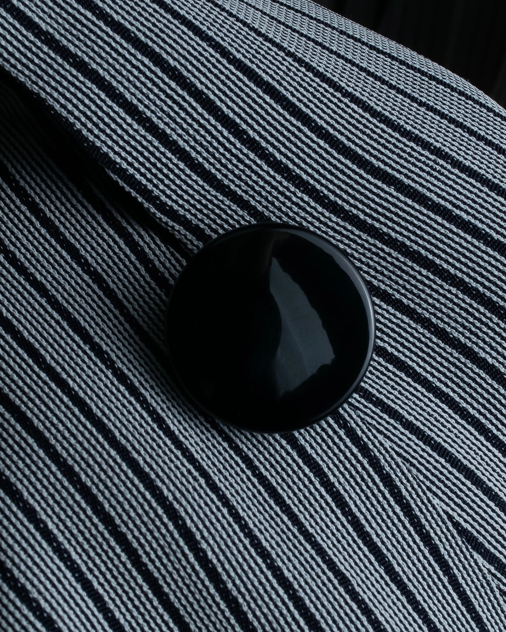 "Christian Dior" Pinstripe collarless jacket