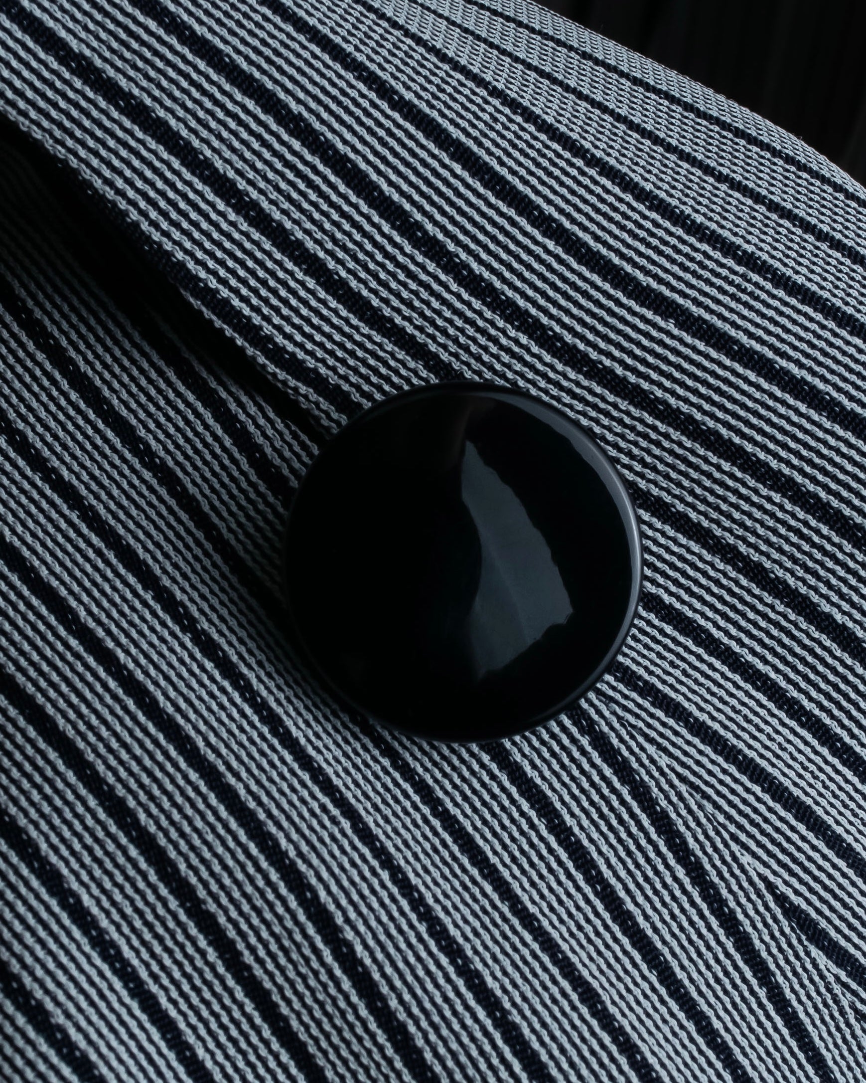 "Christian Dior" Pinstripe collarless jacket