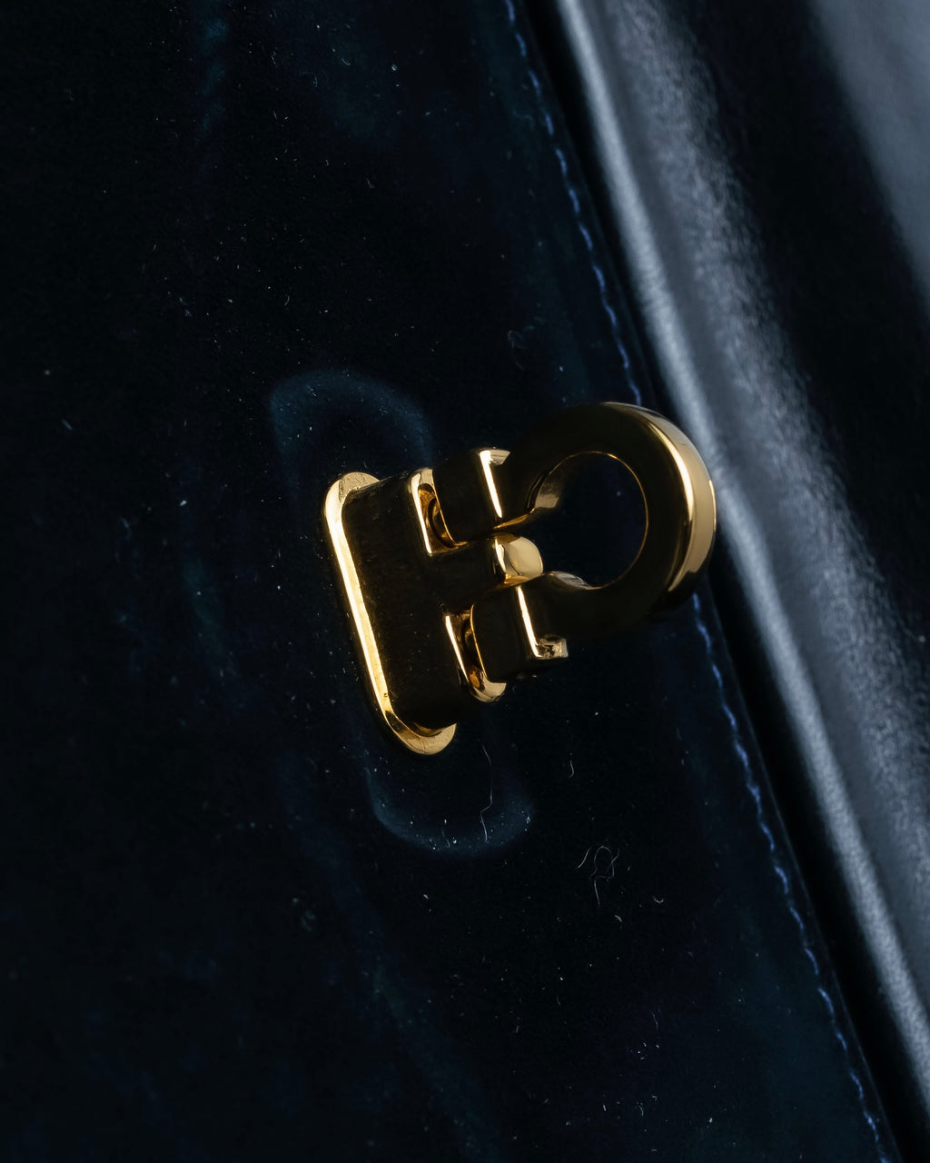 "Salvatore Ferragamo" Pocket detail leather combination tote bag