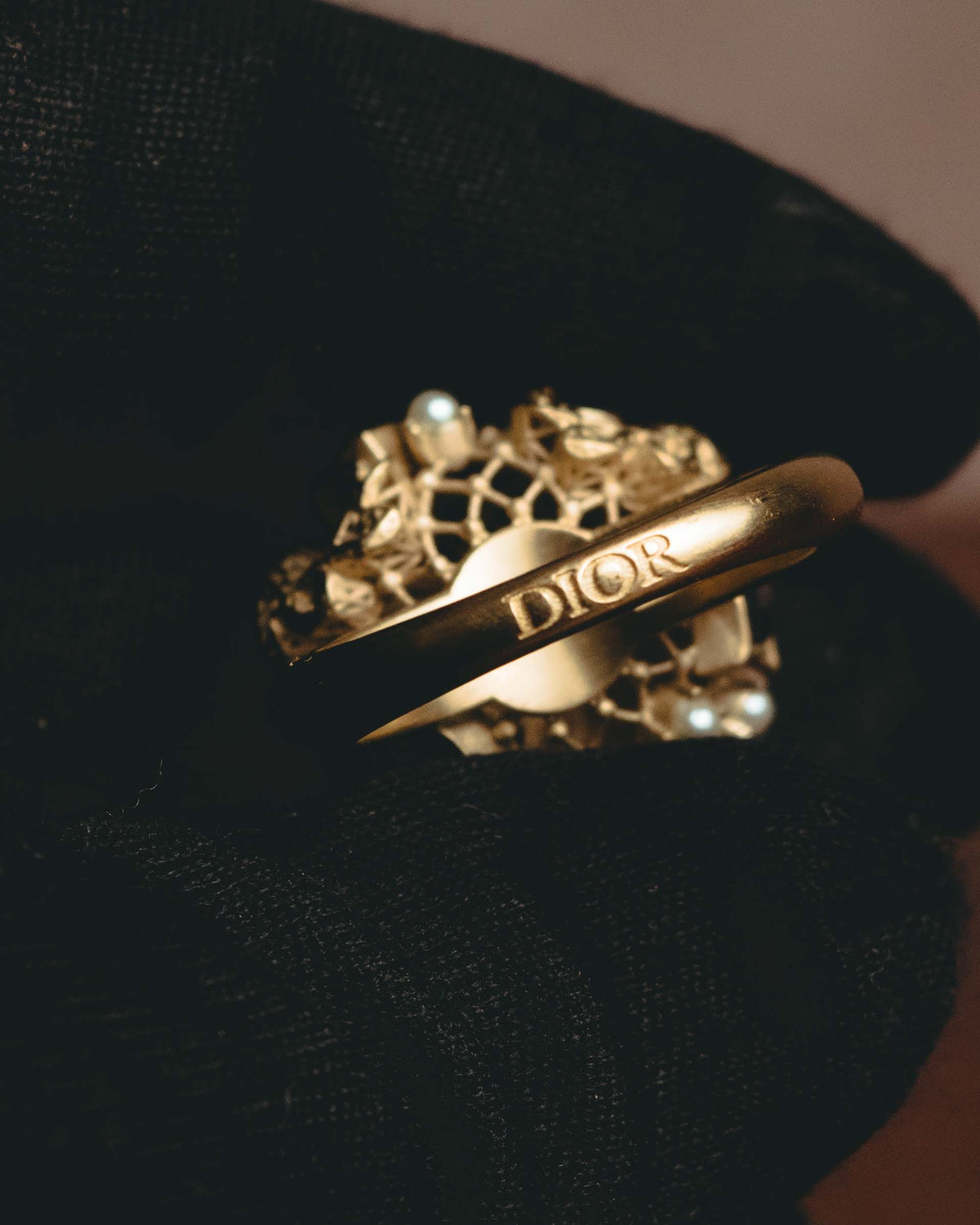 -SPECIAL- "Christian Dior" 10's-20's Sculptural clustered costume ring