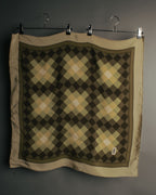 “Yves Saint Laurent” 80’s-90’s Sheer check silk scarf
