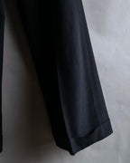 "JEAN PAUL GAULTIER FEMME"
 High-waisted straight draping slacks