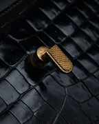 –SPECIAL– “GUCCI” 50’s-60’s Crocodile leather top handle bag