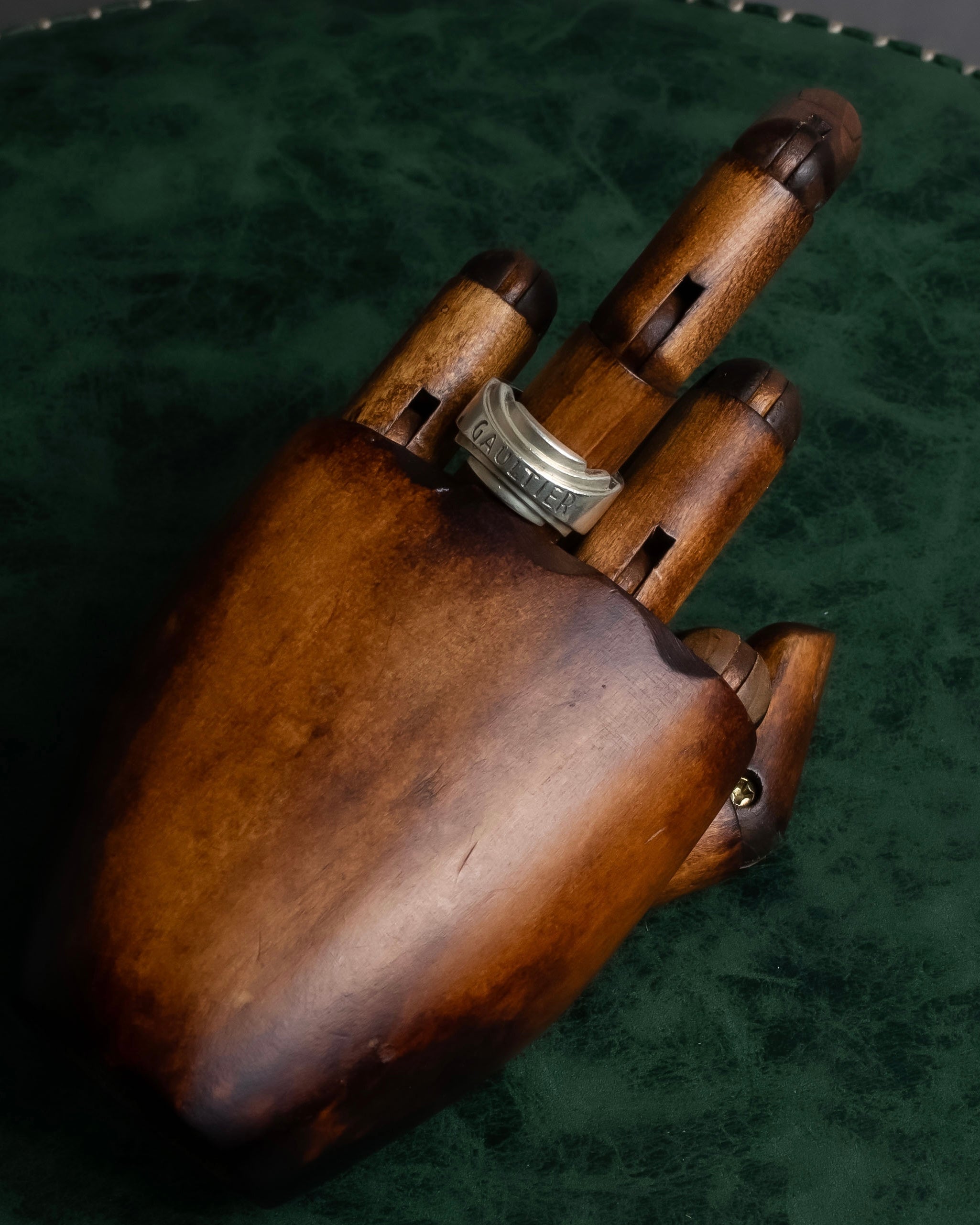 "JEAN PAUL GAULTIER" Logo engraved silver 925 ring