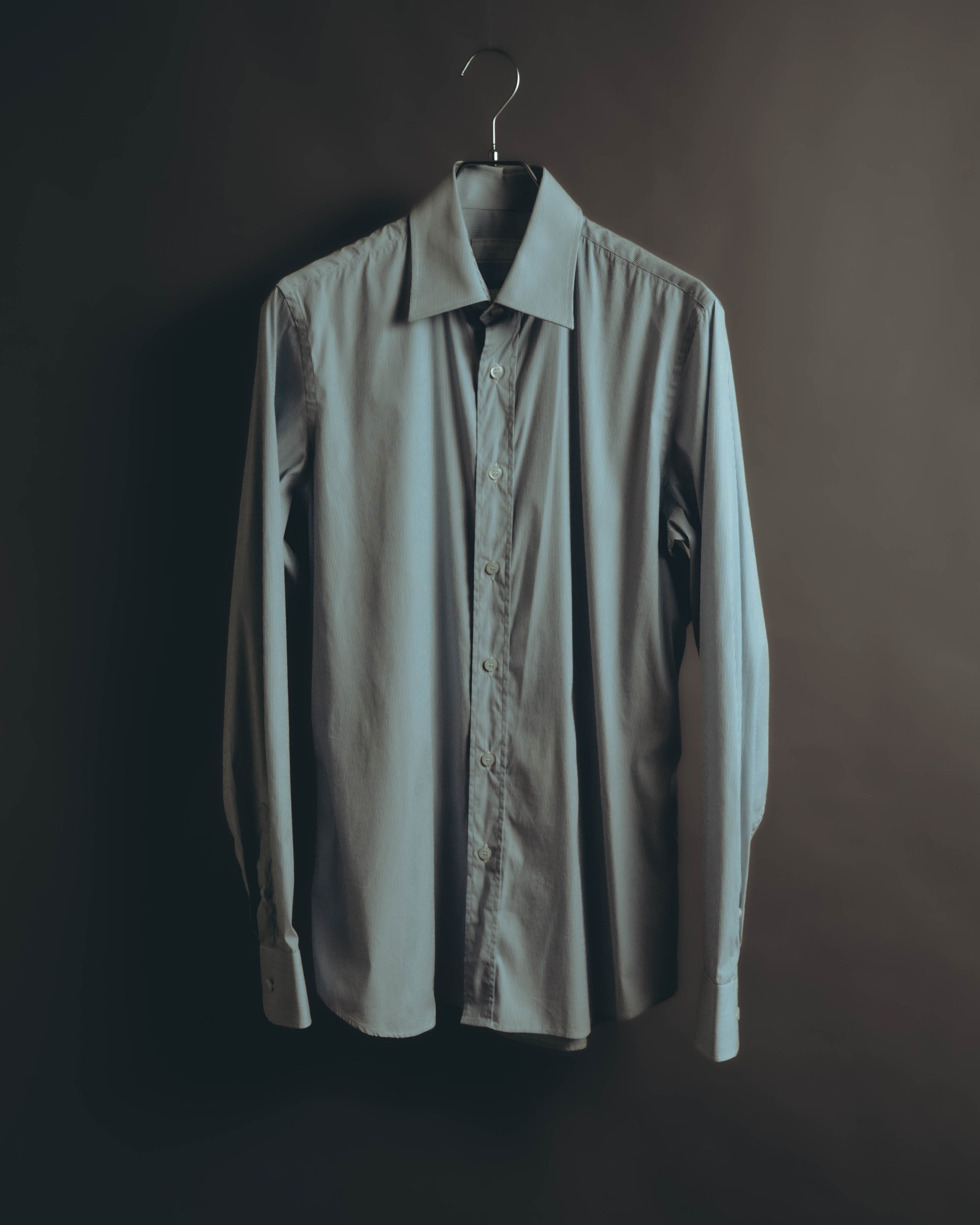 “PRADA” 2010’s fine striped slim-fit shirt