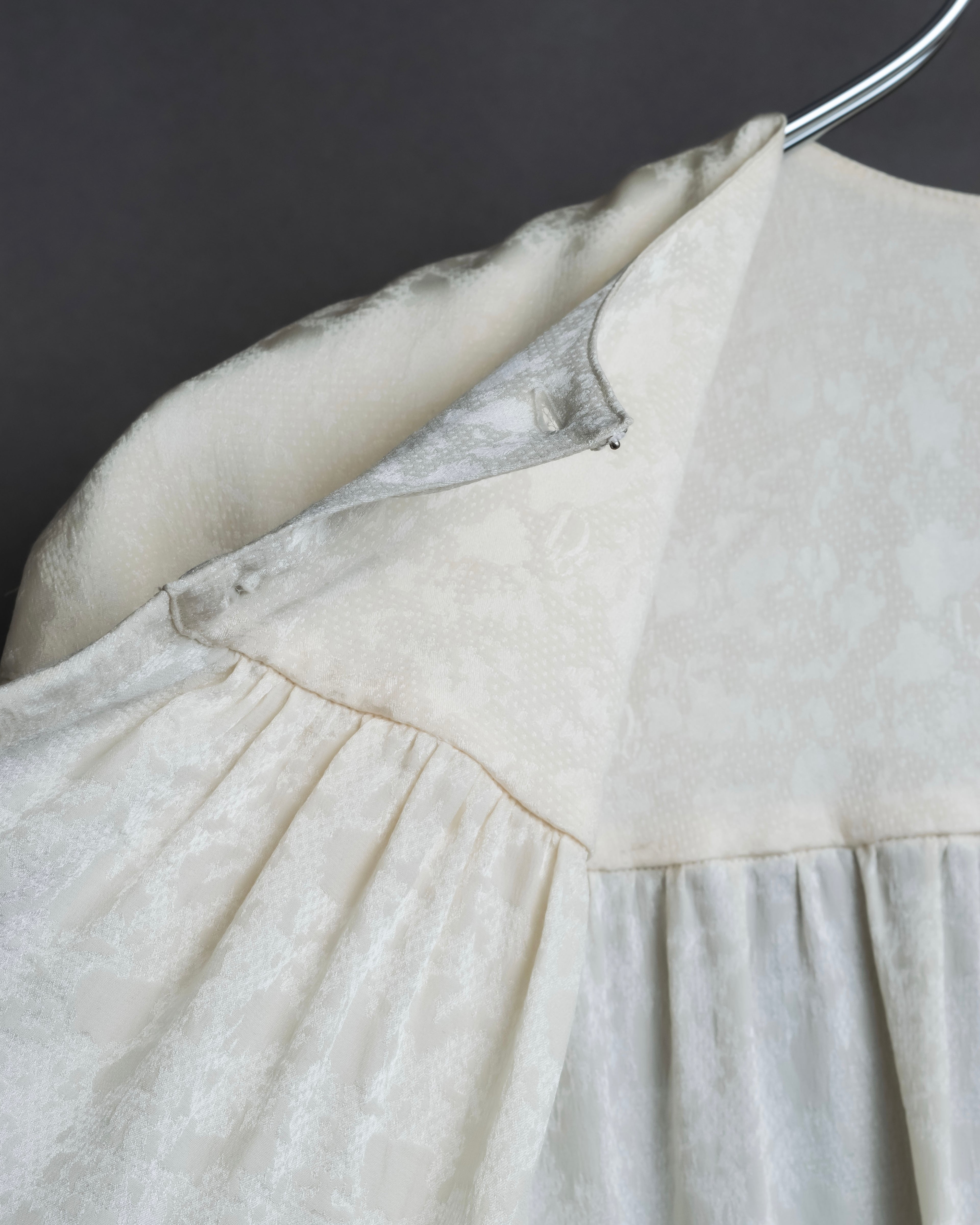 "Christian Dior" Shiny off-white shirt